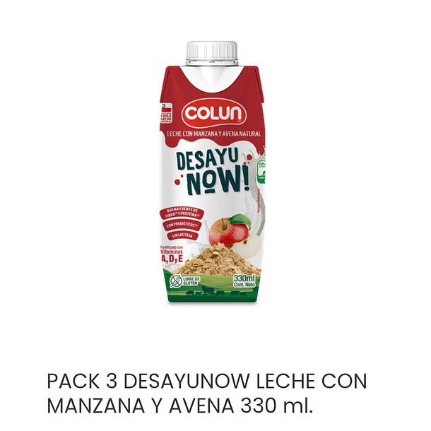 Desayunow manzana avena 330 ml