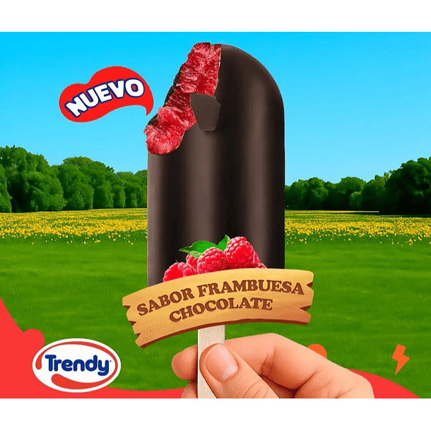 Hawai Paleta chocolate Frambuesa x25