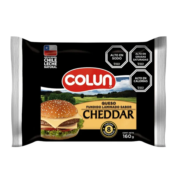 Queso cheddar colun 160 gm