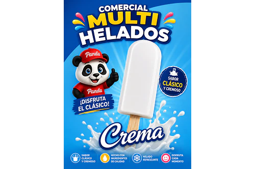 Paleta  crema panda x42