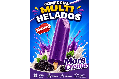 Paleta mora crema x44
