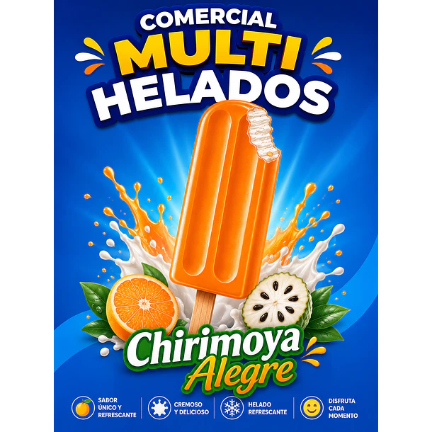 Paleta chirimoya crema x42