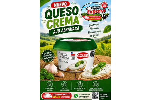 Queso crema ajo albahaca 100gm