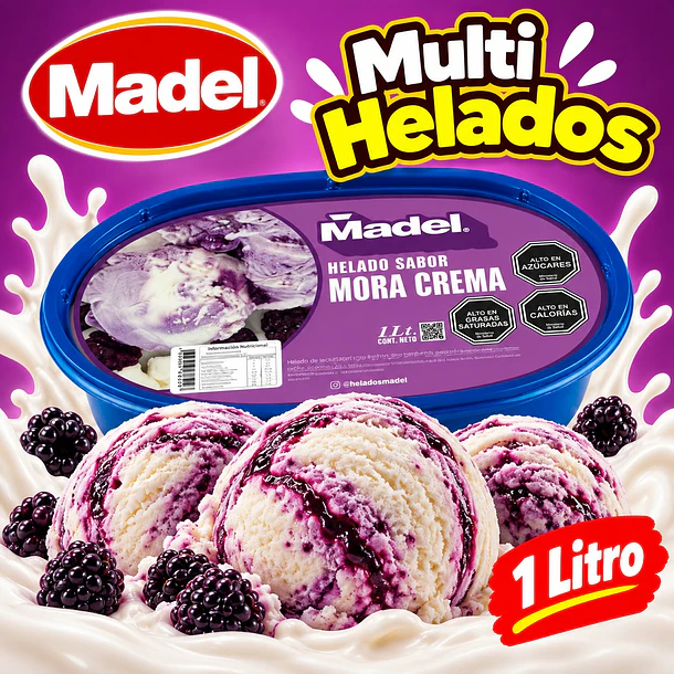 Cassatta mora crema 1lt