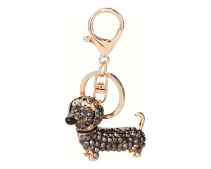 Llavero Perro Salchicha Negro