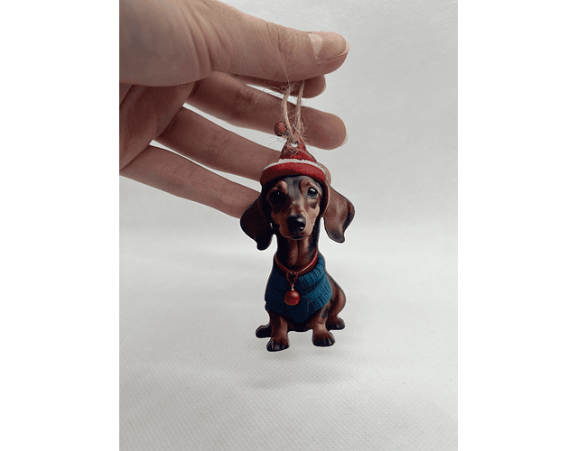 Set 2 salchi adornos navideños