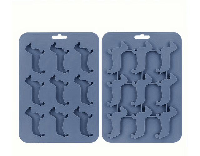 Molde o cubetera hielo perrito salchicha silicona