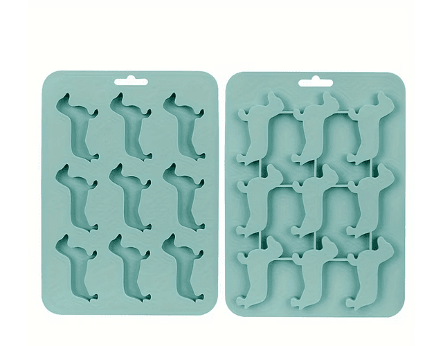 Molde o cubetera hielo perrito salchicha silicona