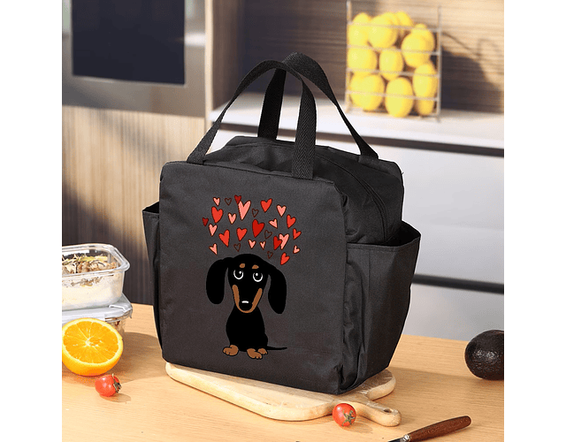 Loncheras Dachshund térmica perro salchicha para almuerzo