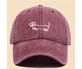 Gorro Jockey dachshund variedad colores
