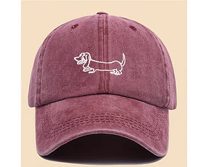 Gorro Jockey dachshund variedad colores - borgoña