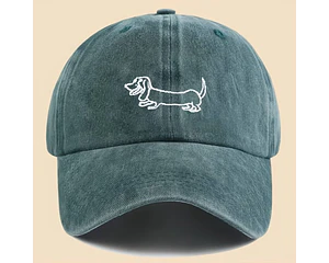 Gorro Jockey dachshund variedad colores - Verde