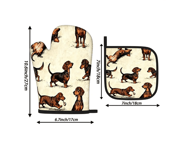 Guante de horno 2 piezas