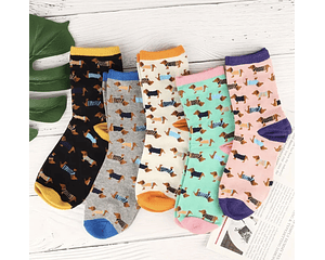 Calcetines salchis de colores
