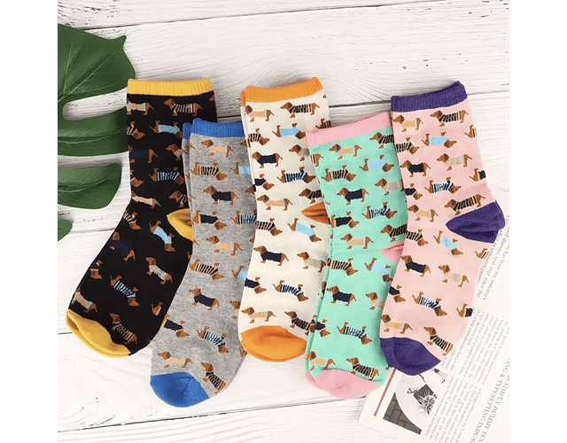 Calcetines salchis de colores