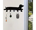 Gancho metal para llaves perrito salchicha