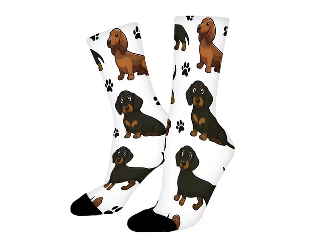 Calcetines divertidos perrito salchicha Unisex