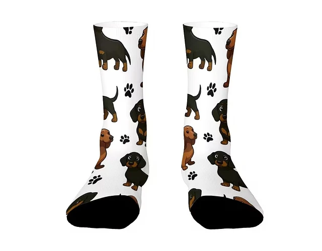 Calcetines divertidos perrito salchicha Unisex