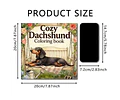 Libro para colorear de perritos salchicha  (24 páginas)
