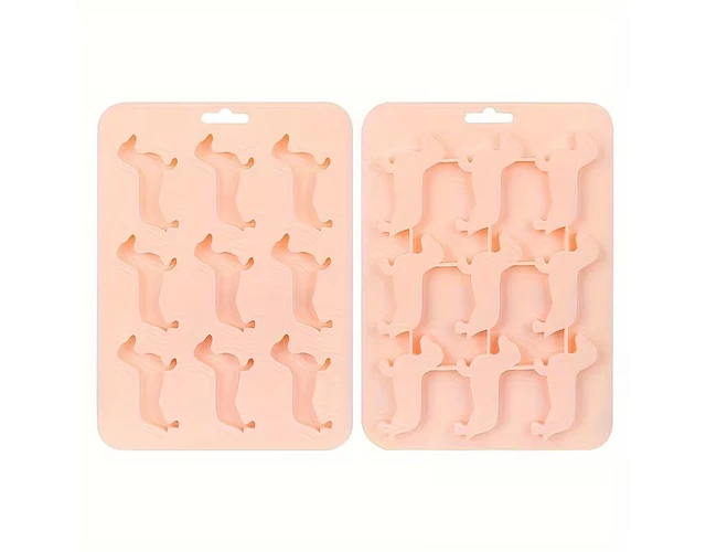 Molde o cubetera hielo perrito salchicha silicona