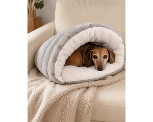 Salchiglú Lino – Cama Cueva para Dachshund