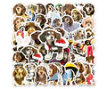 50 stickers perritos salchicha