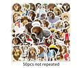 50 stickers perritos salchicha