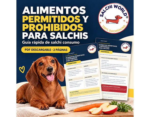 ALIMENTOS PERMITIDOS / PROHIBIDOS PARA SALCHIS