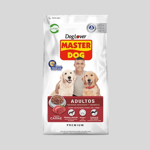 Master Dog Adulto 18kg Carne