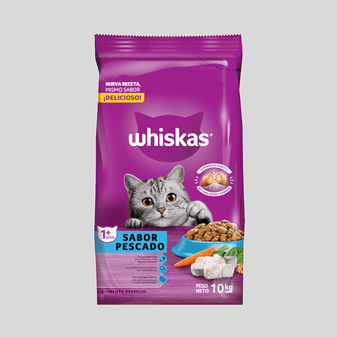 Whiskas Adulto 10kg Carne y Leche 