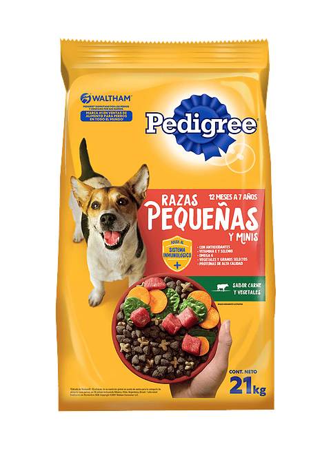 PEDIGREE ADULTO RAZAS PEQUEÑAS 21 kg