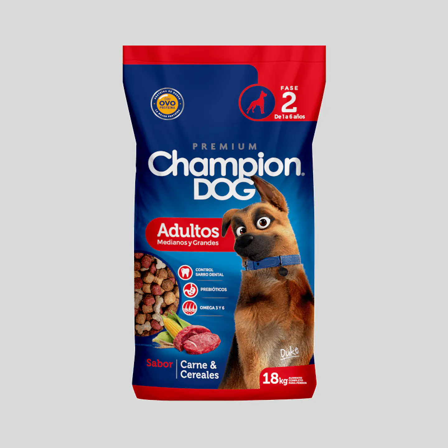 CHAMPION DOG ADULTO 18 kg CARNE Y CEREALES 1