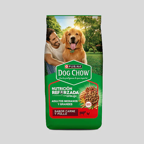 DOG CHOW Adulto Mediano Grande 19.5 kg Carne Pollo