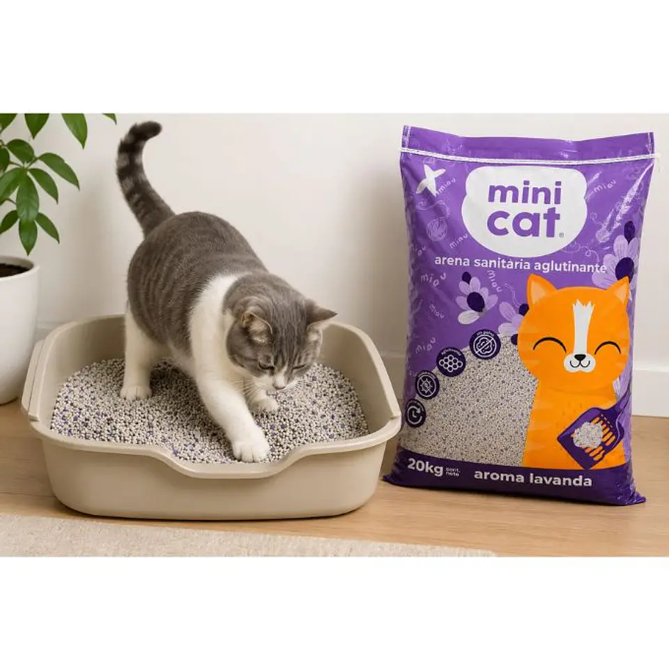 Arena Sanitaria Mini Cat Lavanda 20 Kg 2