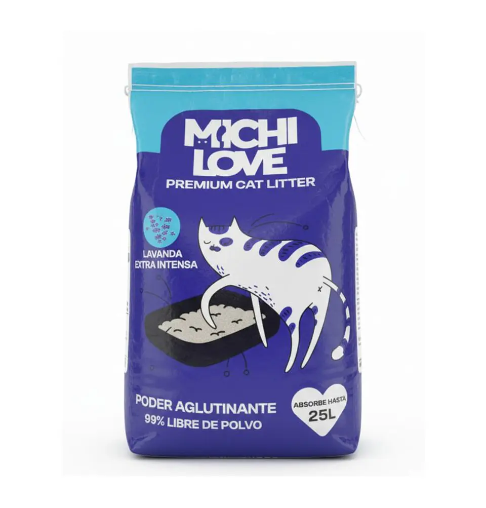 Arena sanitaria Michi Love 20kg Lavanda  1