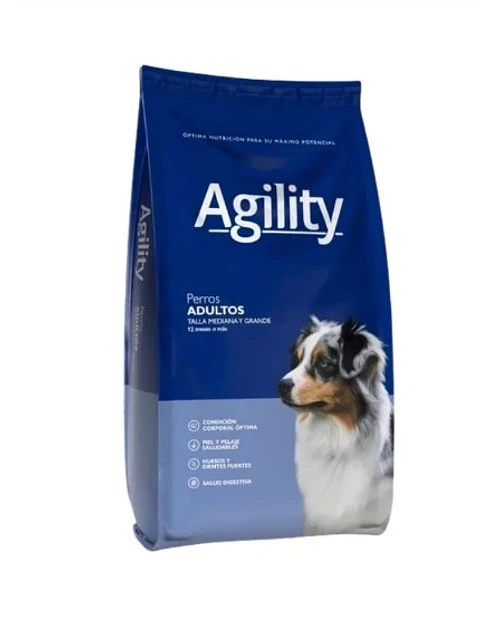 Agility Perro Adulto Razas Medianas y Grandes 20 kg