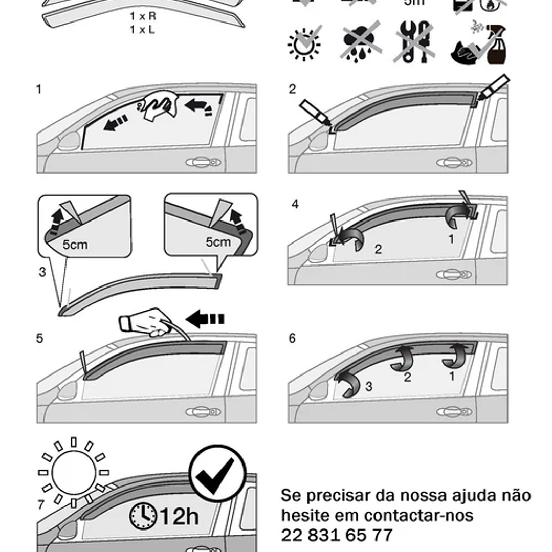 Chuventos VW Golf VII 2012-2020 (Jogo Dianteiro) 2