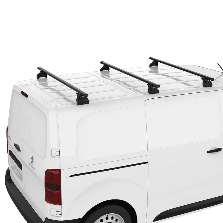 Conjunto de 3 Barras de Tejadilho Cruz para Citroen Berlingo e Peugeot Partner (2008-2018) 1