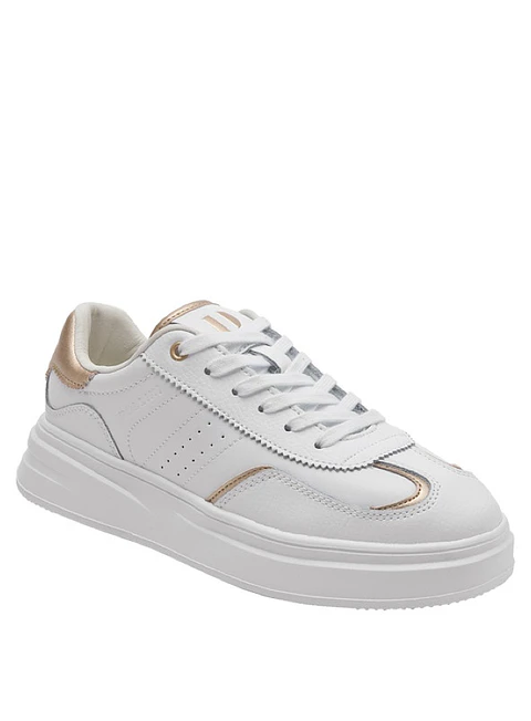 Zapatilla Cuero Mujer Blanco