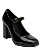 Zapato Cuero Mary Jane Negro - Miniatura 1