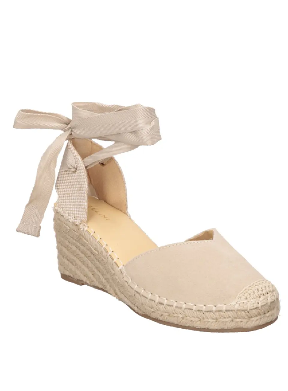 Alpargata Cuero Mujer Beige 1