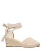 Alpargata Cuero Mujer Beige - Miniatura 2