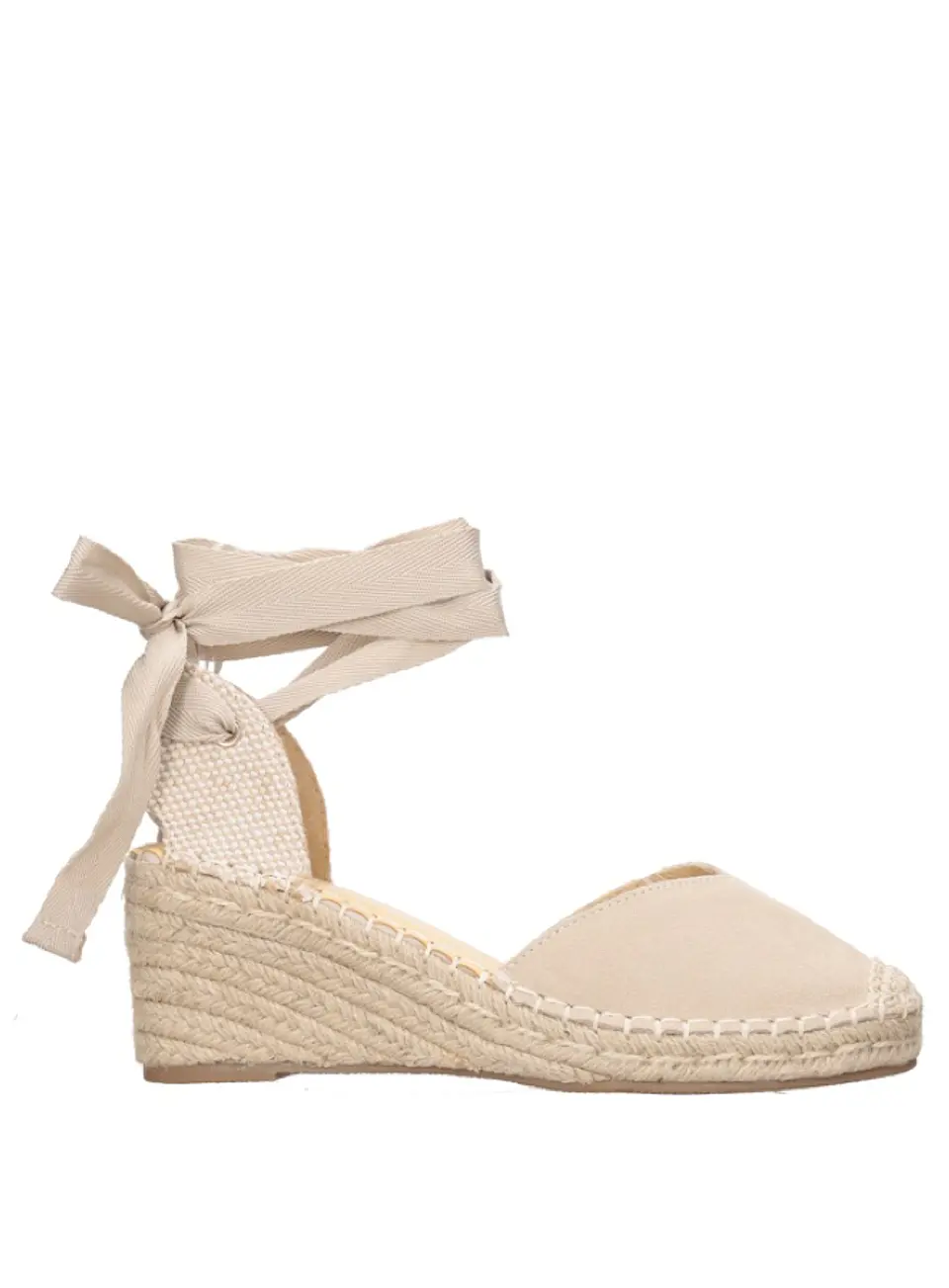 Alpargata Cuero Mujer Beige 2