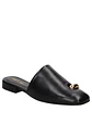 Babuchas Cuero Mujer Negro - Miniatura 1