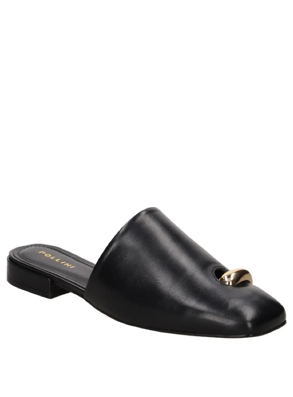 Babuchas Cuero Mujer Negro 1