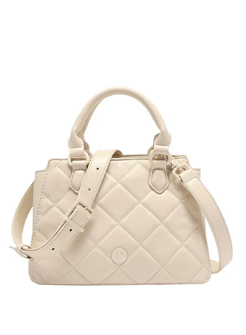 Cartera Mujer Crema