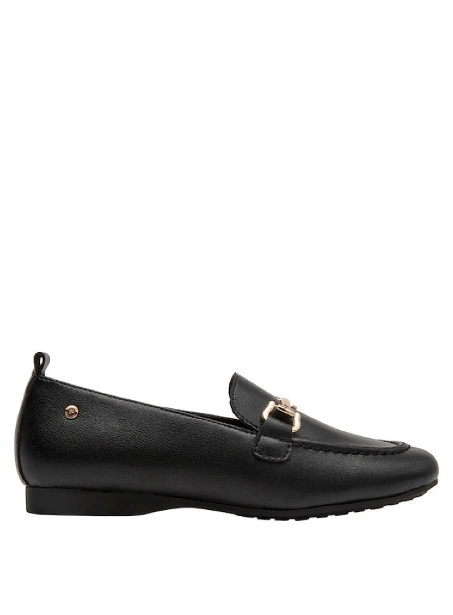 Mocasín Cuero Mujer Negro 2