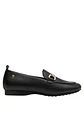Mocasín Cuero Mujer Negro - Miniatura 2
