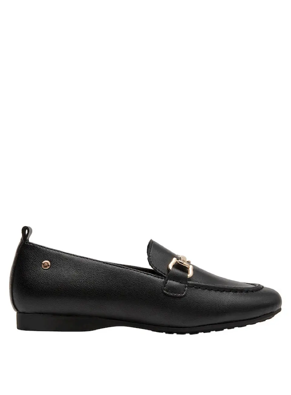 Mocasín Cuero Mujer Negro 2