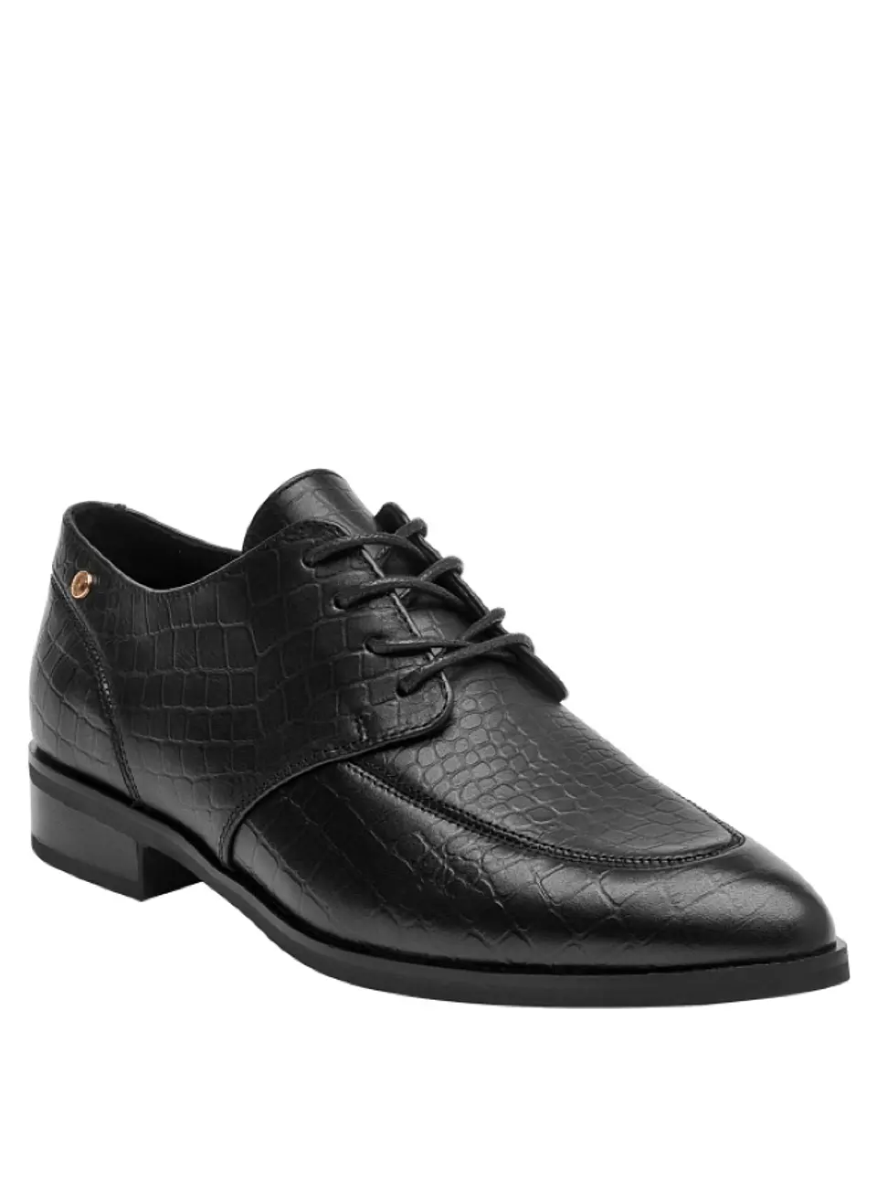 Zapato Cuero Mujer Negro 1